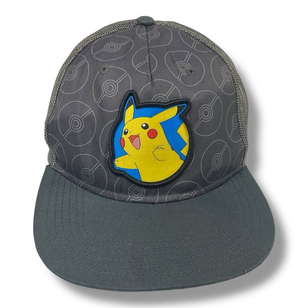 Pokémon Pikachu Snapback Adjustable Logo Hat Cap 2020 - Youth OSFM